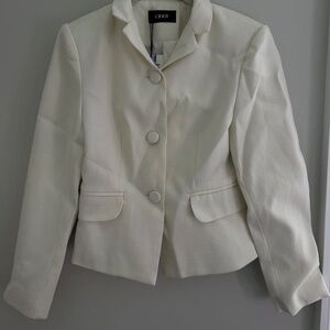 Cream Blazer Set
